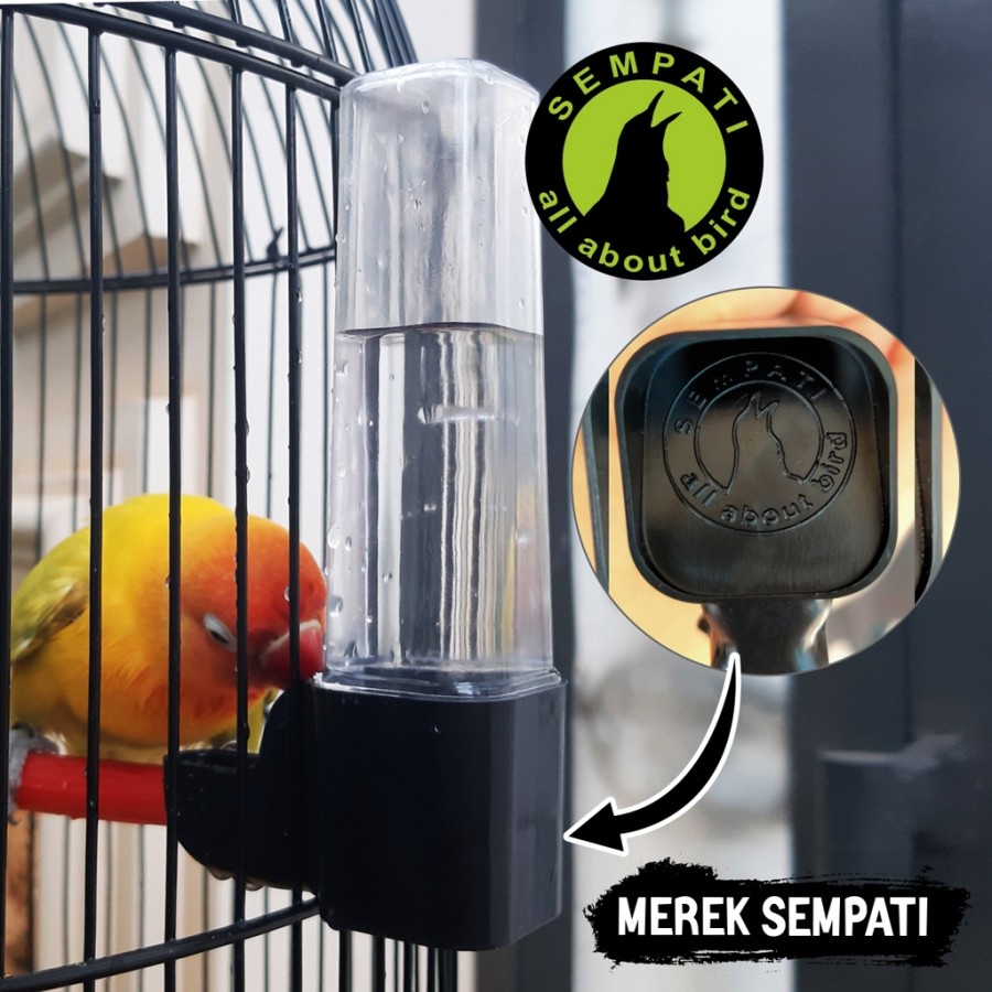 CEPUK WADAH PAKAN MINUM BURUNG TABUNG PANJANG TEMPAT MAKAN BURUNG