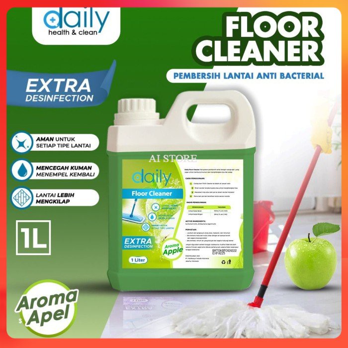 PEMBERSIH LANTAI DAILY FLOOR CLEANER 1 LITER ANTIBACTERIAL PEMBERSIH LANTAI KAMAR MANDI