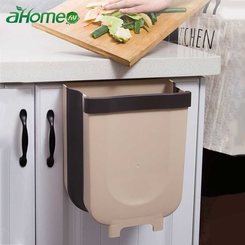 Ahome Tempat Sampah Lipat Mobil Dapur Foldable Bin Trash 6L