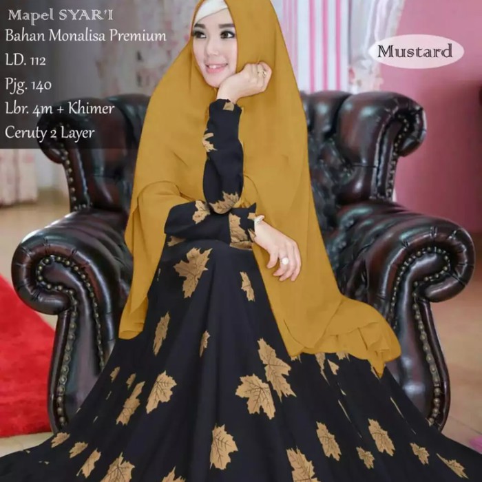  BAJU  GAMIS  WANITA  TERBARU PAKAIAN SYARI DEWASA  MONALISA 