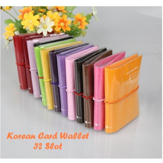 Korean Card Wallet 32 Slot / Dompet Kartu Mini Korea Muat 32 Kartu / Dompet Penyimpanan Kartu