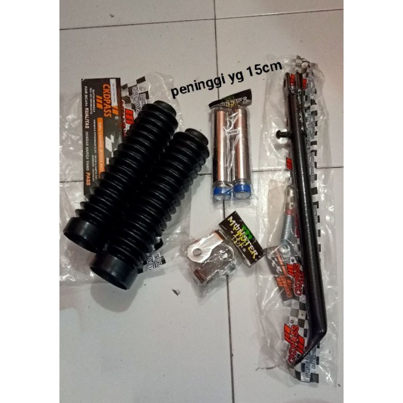 PAKET PENINGGI SHOCK DEPAN BELAKANG HONDA WIN 100-BARANG SESUAI PHOTO