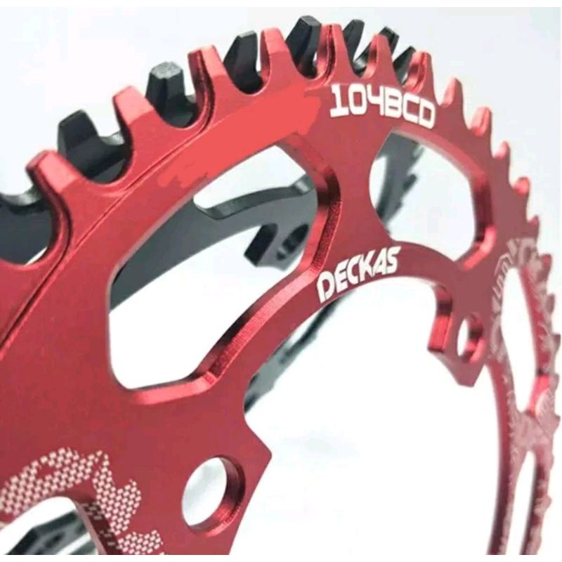 Chainring 40T BCD 104 MM Narrowide Alloy 7075 CNC - Chainring 40 T round narrow wide. DECKAS