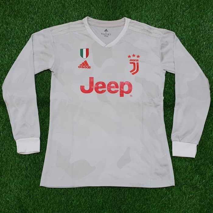 PAKAIAN OLAHRAGA BAJU BOLA  JERSEY JUVENTUS AWAY LONGSLEEVE LS 2019/2020 GRADE ORI