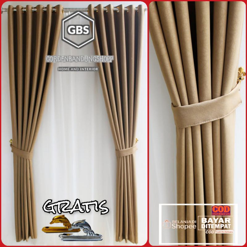 MEGA SALE gorden polos sekat ruangan pintu tengah model