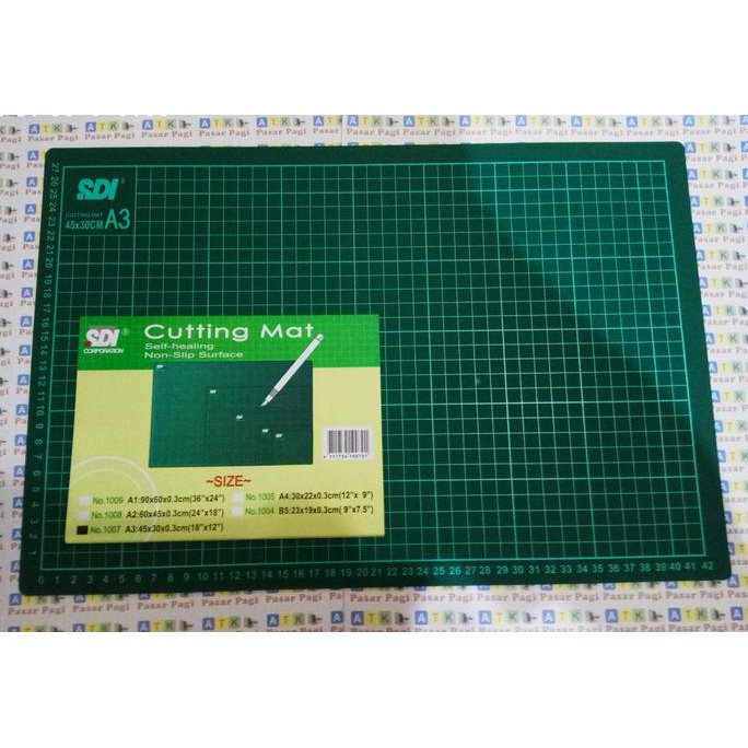 

(((Bisa Bayar Di Tempat))) Cutting Mate Ukuran A3 -Sdi Self Healing Cutting Mat A3 Berkualitas Kode