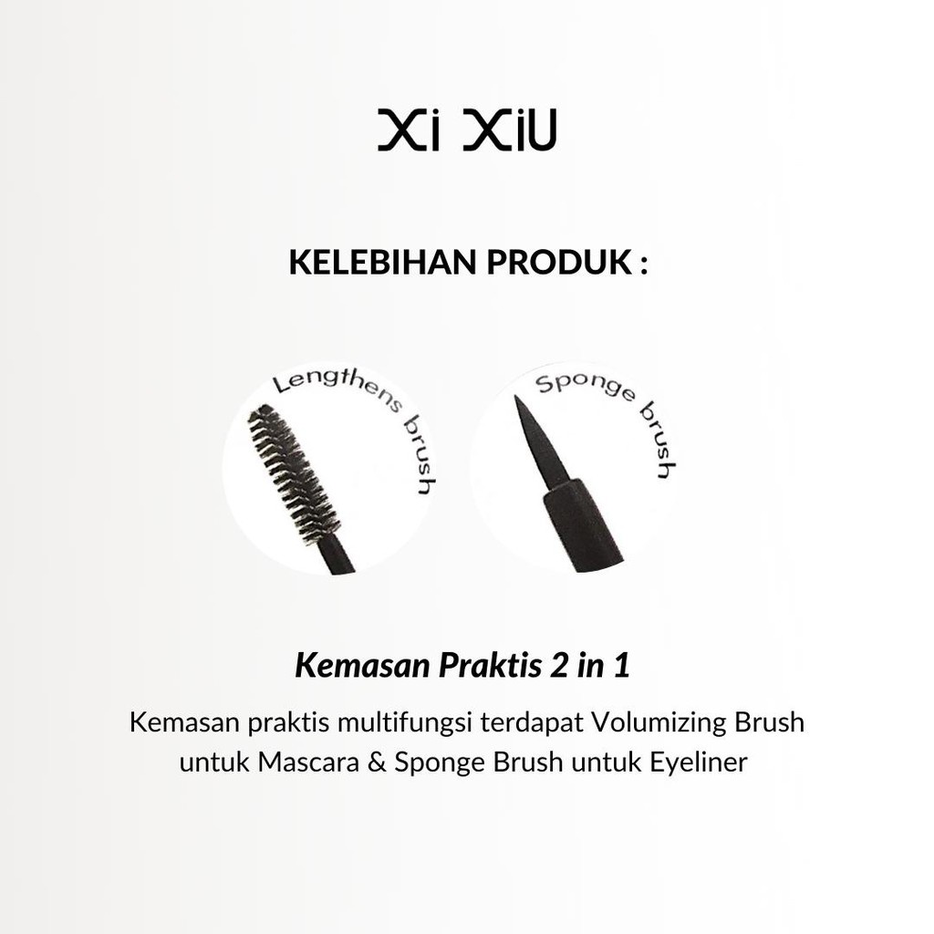 Xi Xiu 2 in 1 Mascara and Eyeliner / Maskara dan Eyeliner 2 IN 1