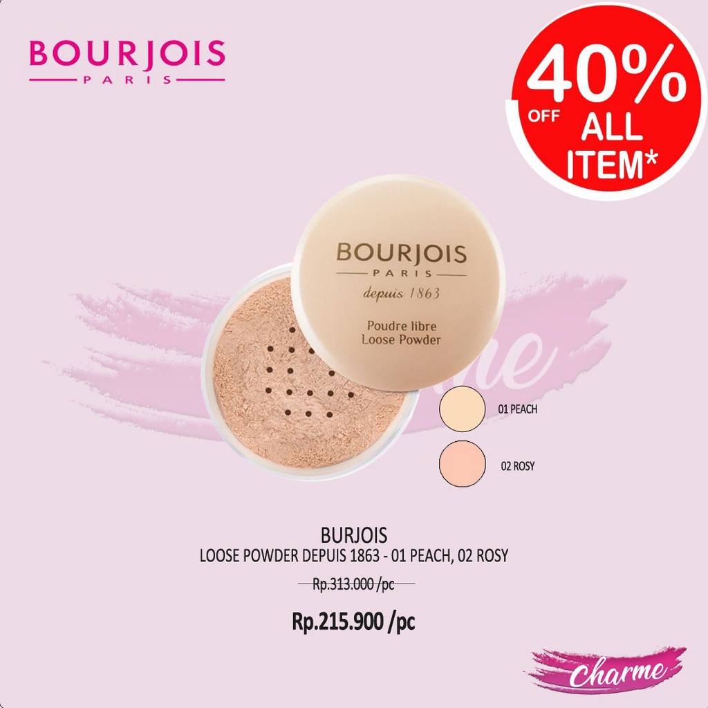 (READY &amp; ORI) Bourjois Loose Powder De Puis 1863 Bedak Tabur