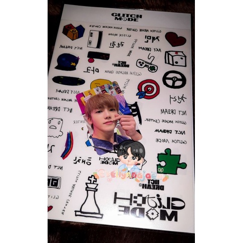 (SEALED) MD NCT Dream Glitch Mode Jaemin Tatoo + Stiker Luggage
