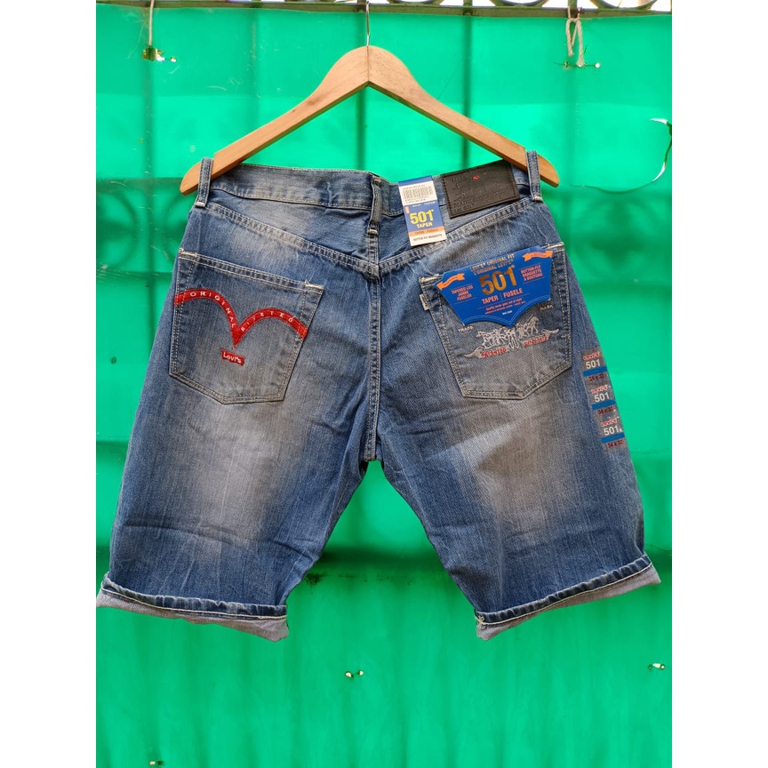 Celana Pendek Import Pria 501 Sobek Fashion BestSeller