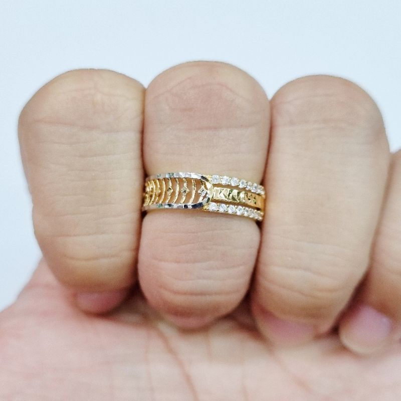 1.38 gram - Cincin Emas Ukuran Ring Size 12 Kadar 375 (8K) - AL18
