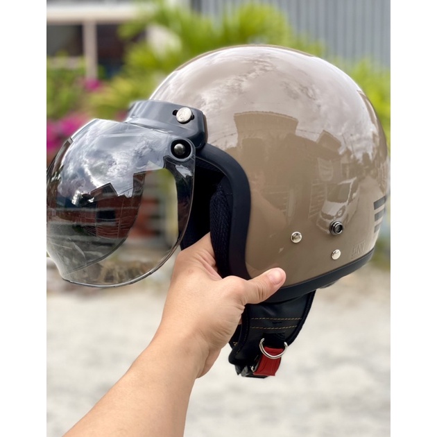 Helm Bogo Classic Dewasa Wanita Pria Cepol Hijab Retro SNI