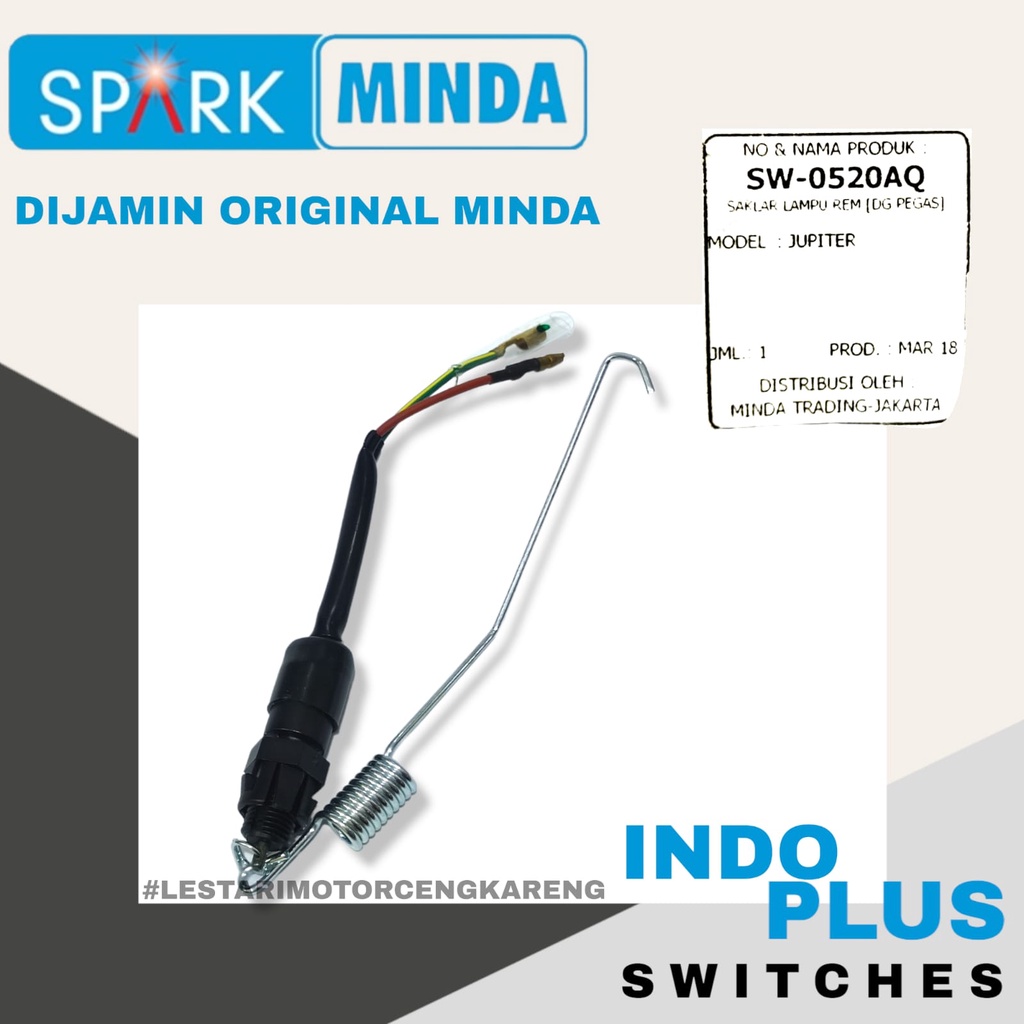 SWITCH REM BELAKANG JUPITER LAMA JUPITER MX DENGAN PER MINDA SW-0520AQ