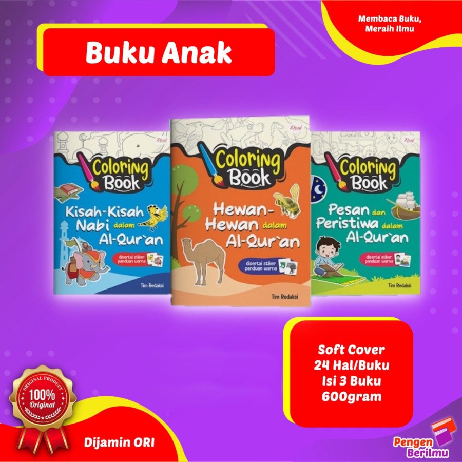 BUKU Paket COLORING BOOKS By Ziyad