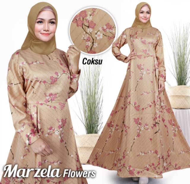 Megasari Nagita Marzela flowers gamis