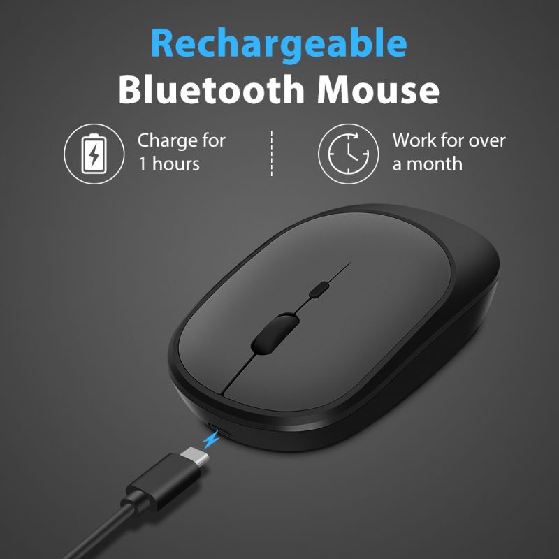 Goojodoq M05 Mouse 2in1 Bluetooth &amp; Wireless Silent Click Portable Rechargeable