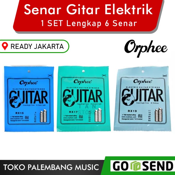 Senar Gitar Elektrik Orphee RX15 RX17 RX19 Senar Gitar Orphee Elektrik 009 010 011