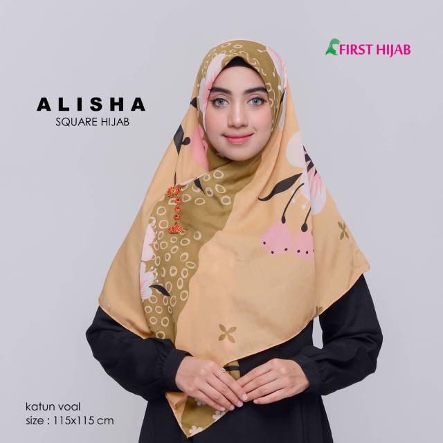 Hijab segi empat 115 katun voal ALISHA