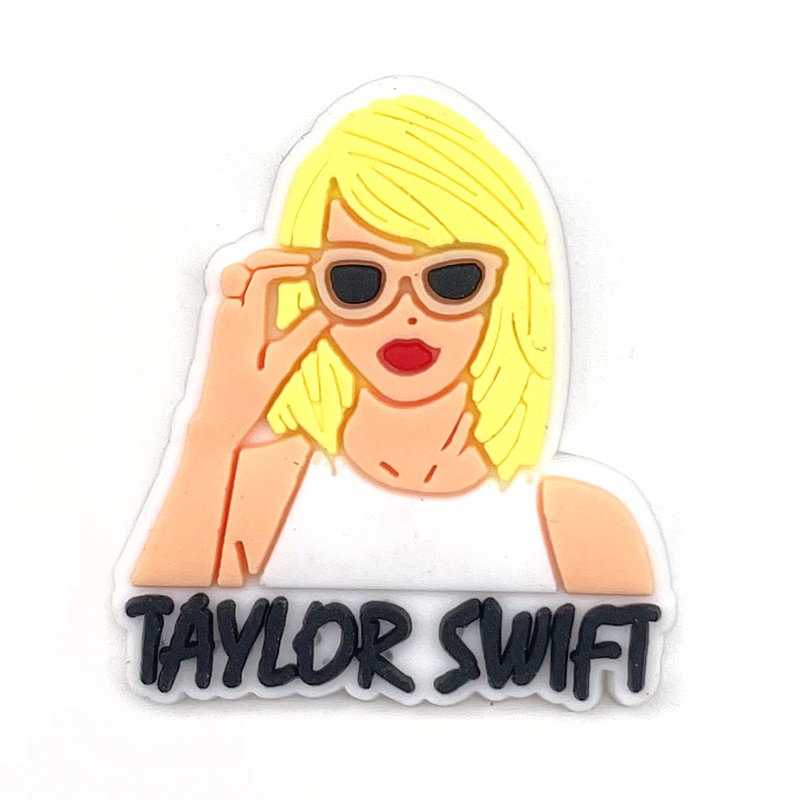 Penyanyi taylor swift Crocs Bahan PVC Untuk Dekorasi Sepatu Anak / Dewasa