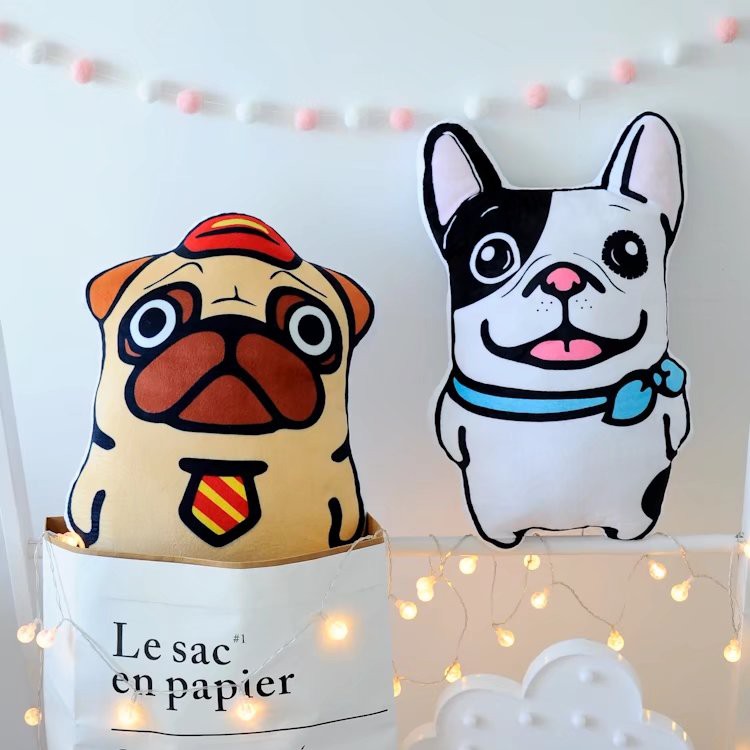 Boneka Bantal Plush Stuffed Bentuk Anjing Bulldog Lucu Shopee