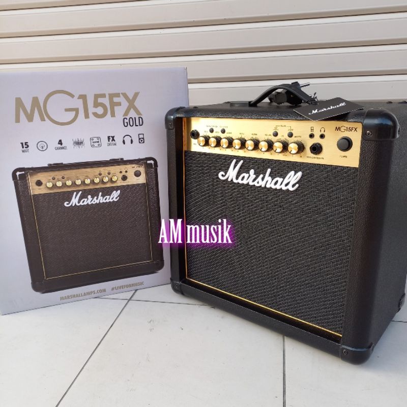 AMPLI GITAR MARSHALL MG15GFX ORIGINAL GARANSI 1 TAHUN