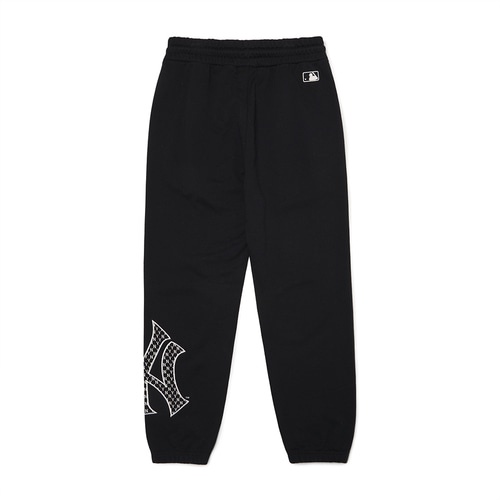 MLB NY Yankess Basic Monogram Big NY Logo Pants Black 100% Original