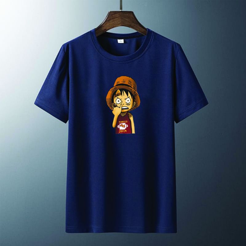 Baju Kaos Distro Premium Unisex ONE PIECE LUFFY NGUPIL Combed30s