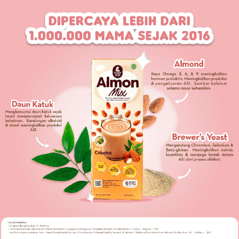 MamaBear Almon Mix / Susu Almon Pelancar Asi / Pengental Asi Halal / Asi Booster