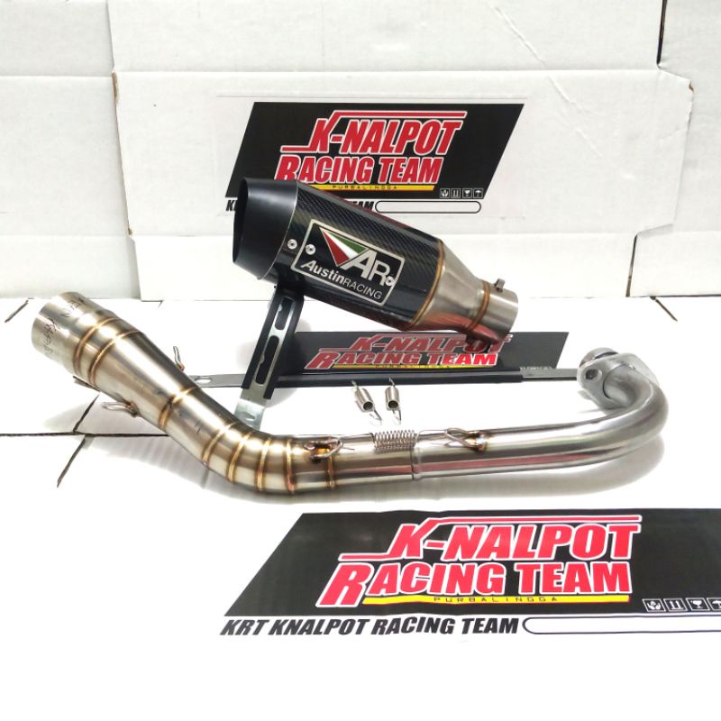 Terlaris ..  Knalpot Racing Ar austin Nmax Aerox Pcx New Old Vario 110 125 150 Karbu injek Beat Geni