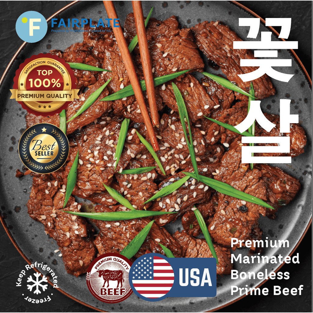 

MARINATED US BEEF BONELESS SHORT RIB / DAGING SAPI KOREAN BBQ - Ready to Cook