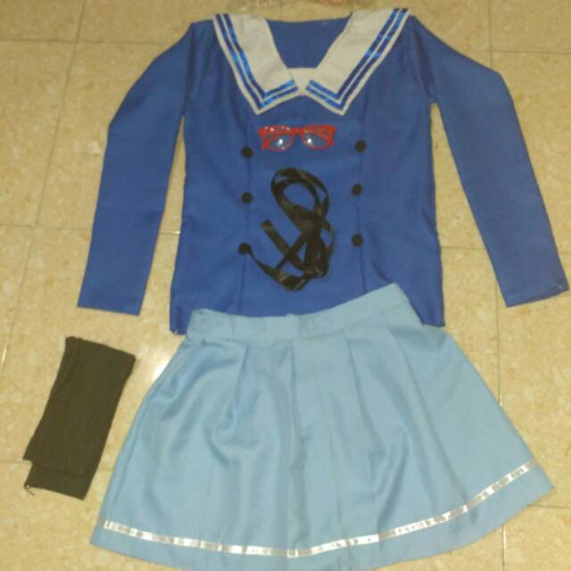 Fullset Mirai Kuriyama Costume Wig Cosplay