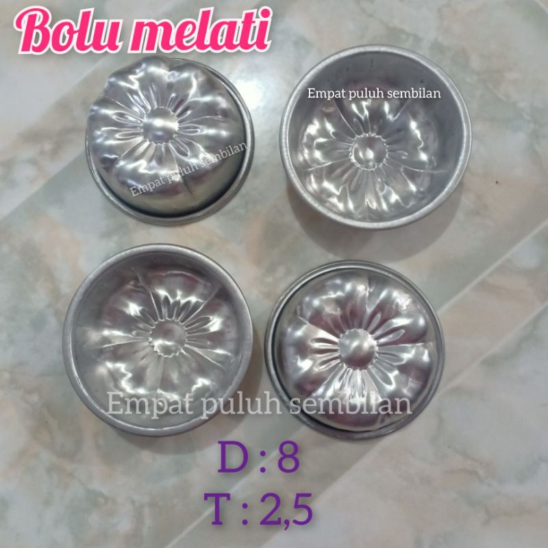 Cetakan Kue Puding Bolu Melati Mawar Besar / Cetakan Putu Melati Aluminium / Cetakan Putu Ayu