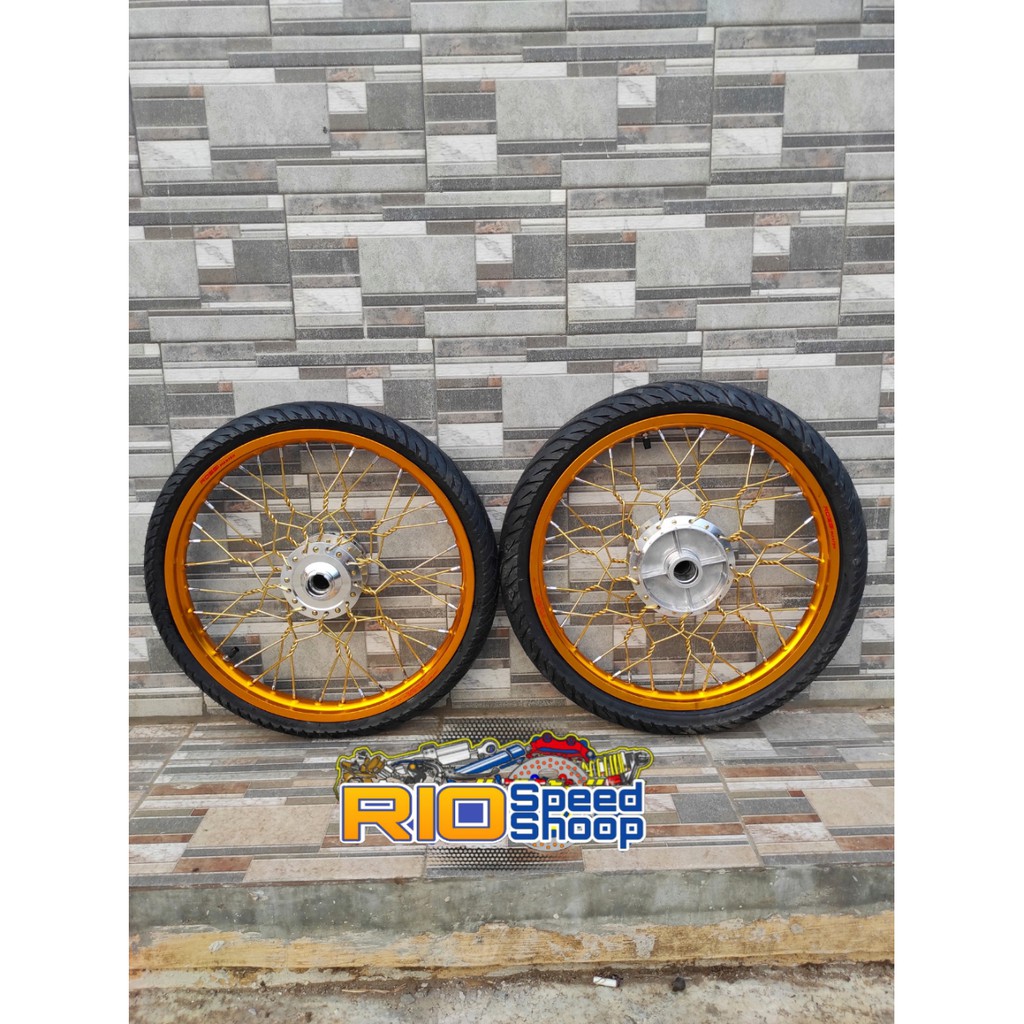 Velg Vixion New Atau Vixion Old Jari Jari Kepang Paketan Plus Ban