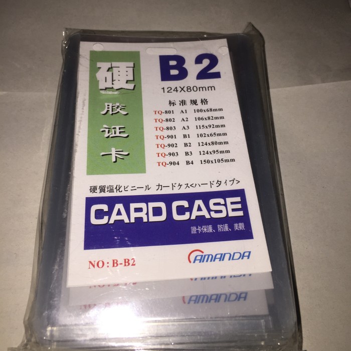 

Jual Card Case B2 Plastik Name Tag / Plastik Card Case B2 Tebal Isi 20 Sale!!!