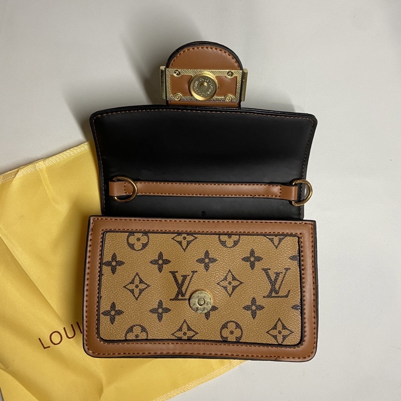 LOUIS VUITTON LV TREASURE GOLD PURSE / LV CLUTCH / SLINGBAG / TAS SELEMPANG LV / DOMPET LV