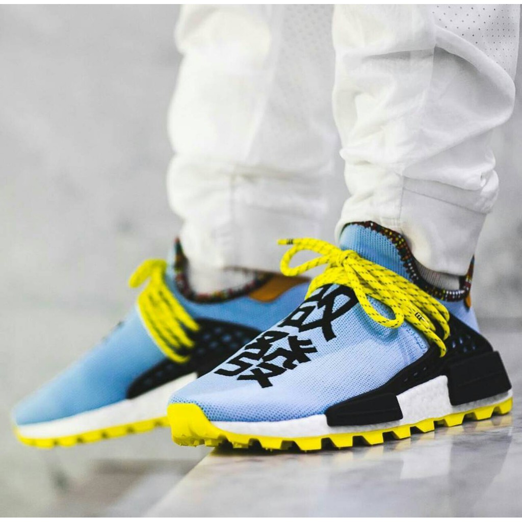 pharrell williams x adidas nmd hu inspiration clear sky