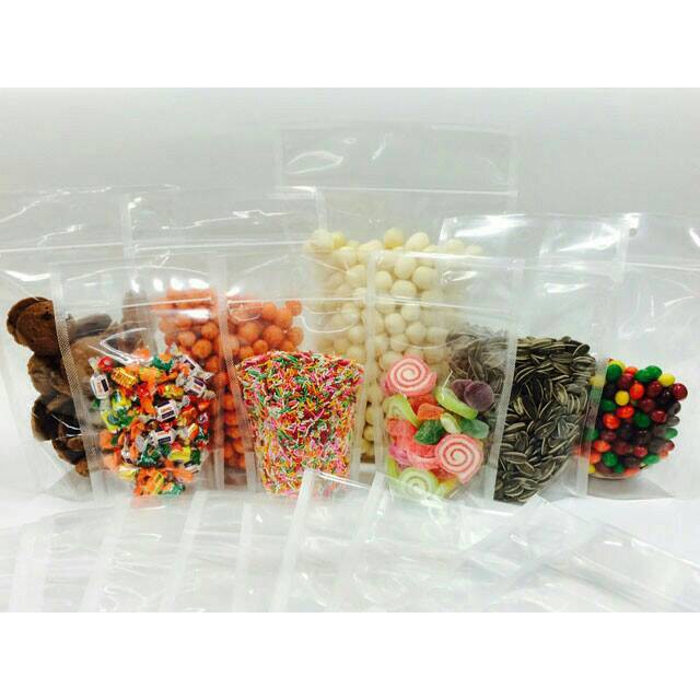 

EXCLUSIVE kemasan stand up pouch pp klip uk.16cm x 24cm (100 Lbr)