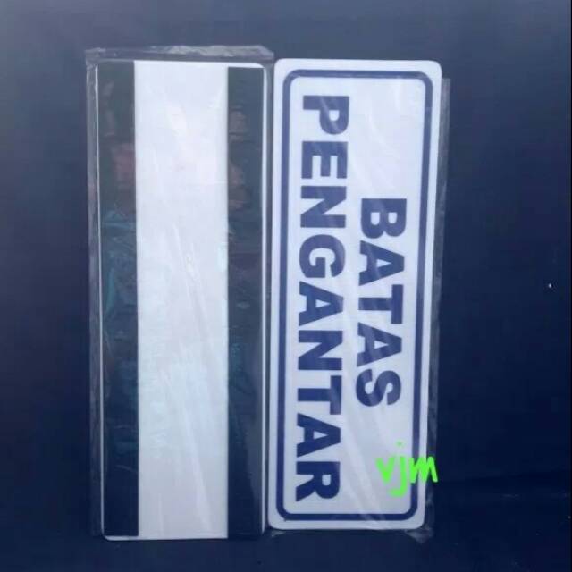 

Sign label acrylic tulisan batas pengantar, plat akrilik