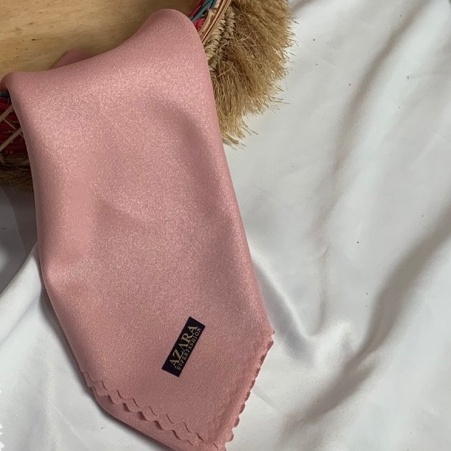 Hijab Segi Empat Azara nur sinar glamour Laser Cut kerudung hijab segiempat glowing 110 x 110-Pink Salem Sinar