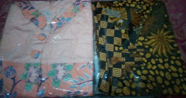 Couple Blus Ziggy Krikil Sogan Batik Sarimbit Seragam Kerja Atasan Casual