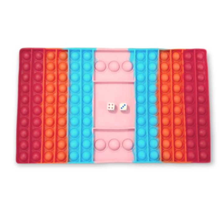 Pop It Rainbow Ludo Jumbo Mainan Anak Pop it Dadu-2