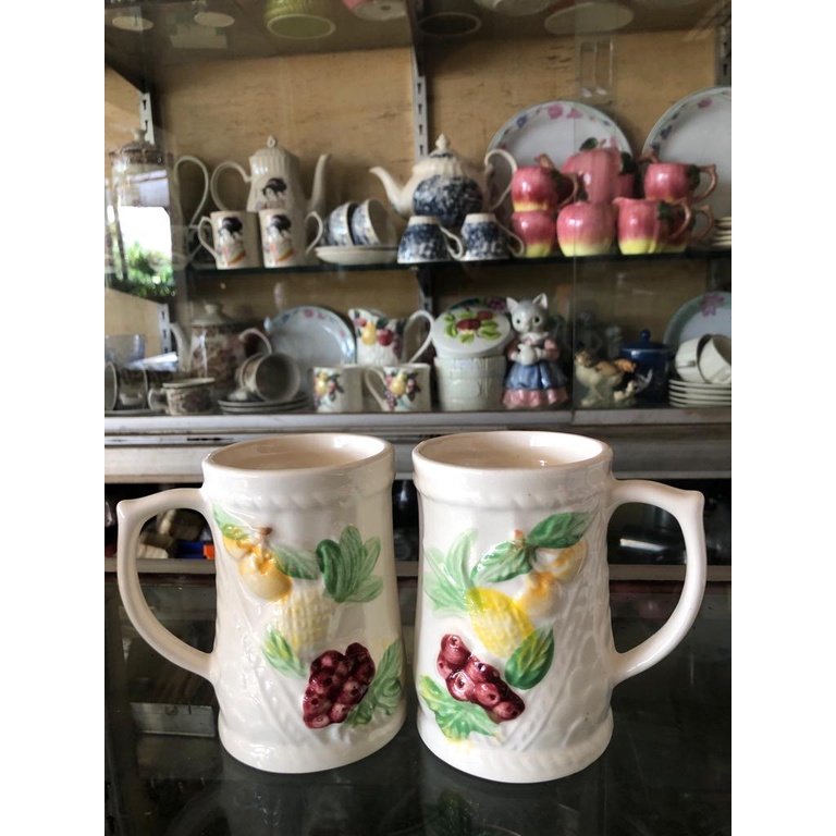 Gelas Mug Keramik Motif Buah