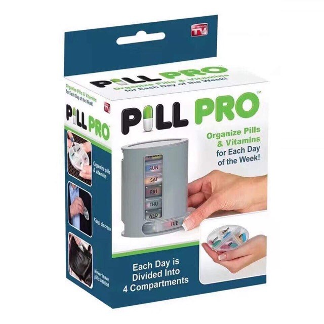 NA - PILL PRO ORGANIZER - TEMPAT OBAT HARIAN - TEMPAT OBAT 7 HARI