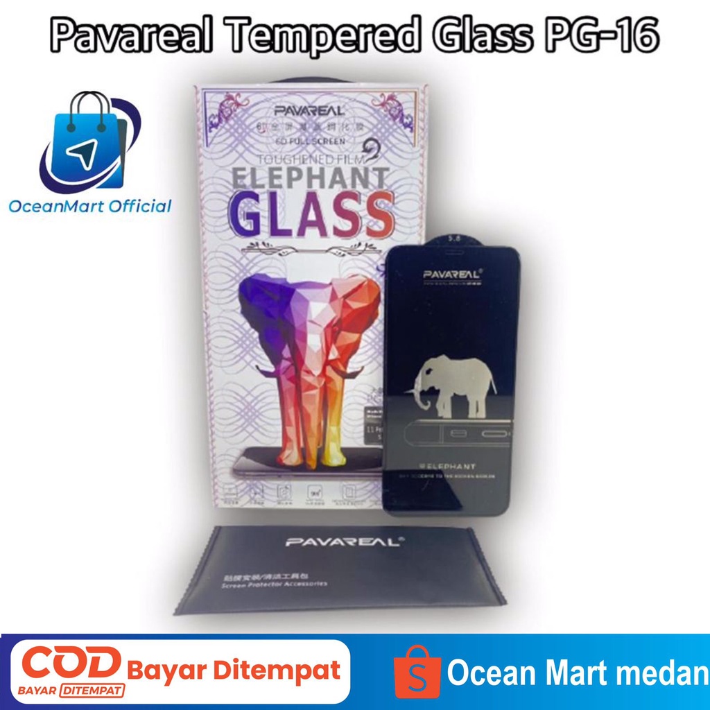 Pavareal Tempered Glass Anti Gores iPhone 12 Mini PG-16 Clear Screen Protector OCEANMART OCEAN MART Aksesoris Handphone