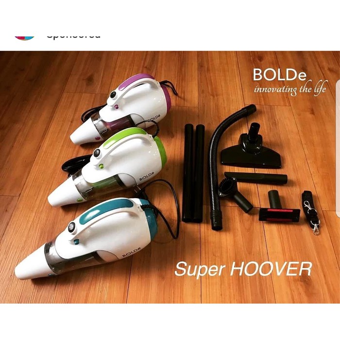 Free ongkir VACUUM CLEANER SUPER HOOVER BOLDE original vacum 6 in 1