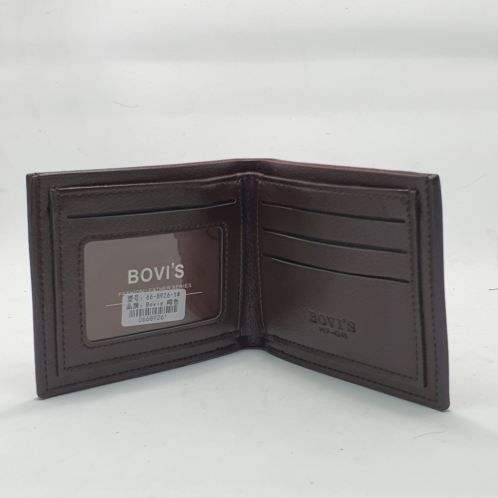 Dompet Pria Import Original Branded 100% Bovis Model Keren Terbaru Kulit PU Sintetis Kualitas Distro