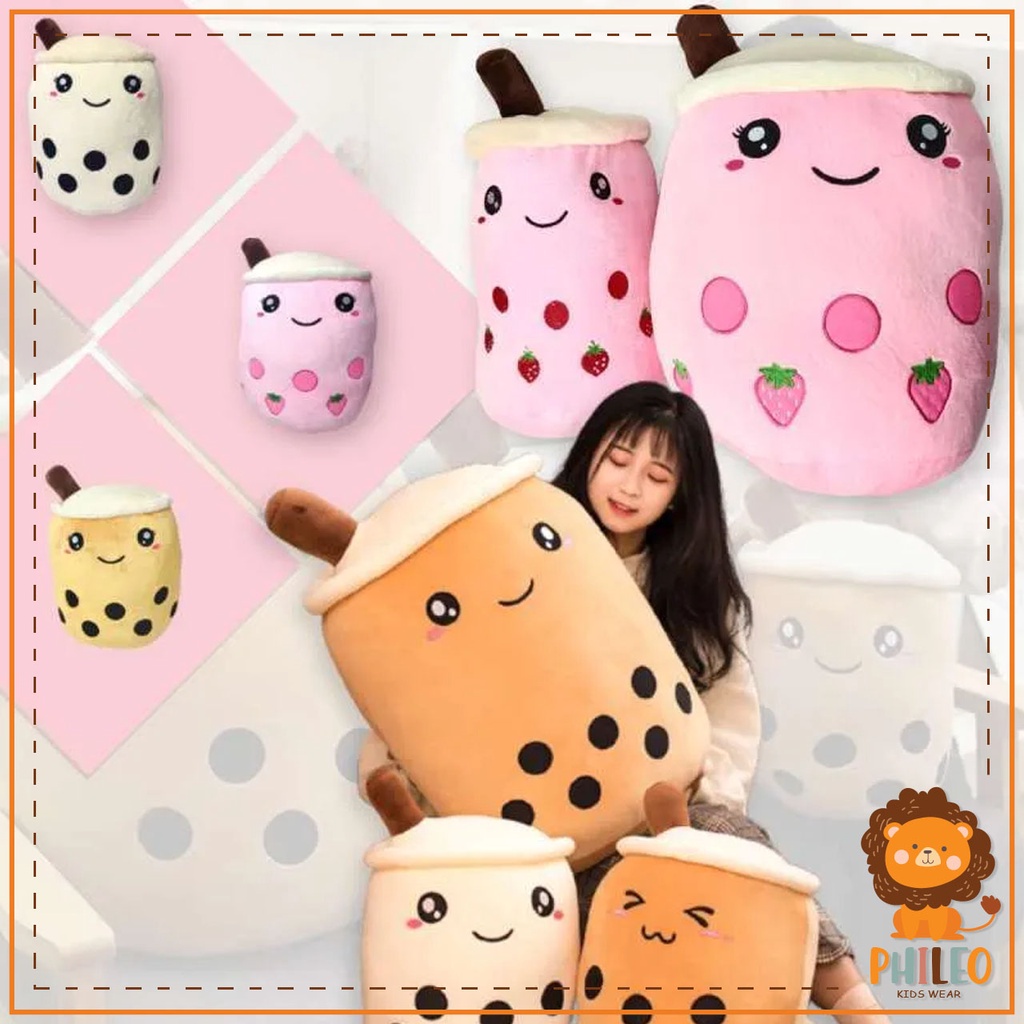 PHILEO | BONEKA LUCU - BOBA BUBBLE MILK TEA - BROWN SUGAR - MAINAN BONEKA VIRAL-8