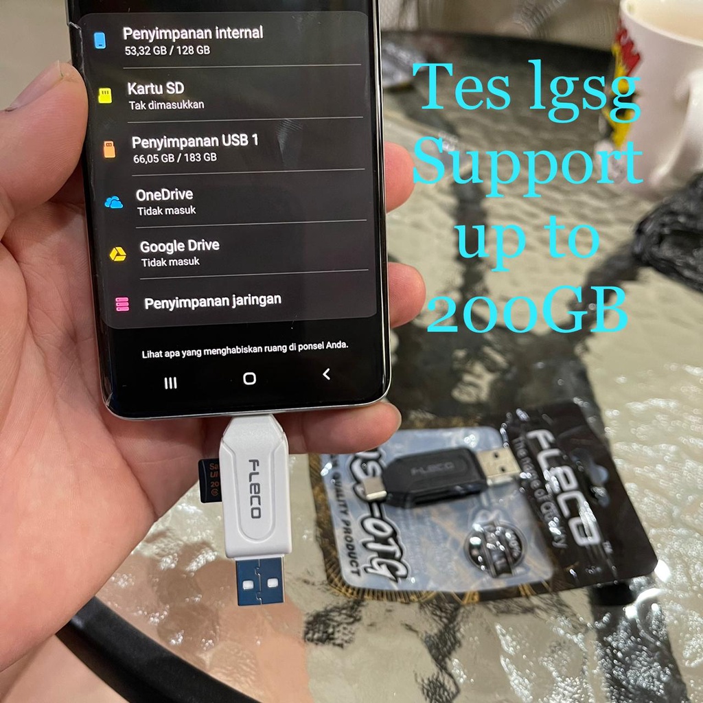 OTG CARD READER VIBOX MICRO DAN OTG CARDREADER FLECO TYPE-C JETS SPEED ORIGINAL INDONESIA