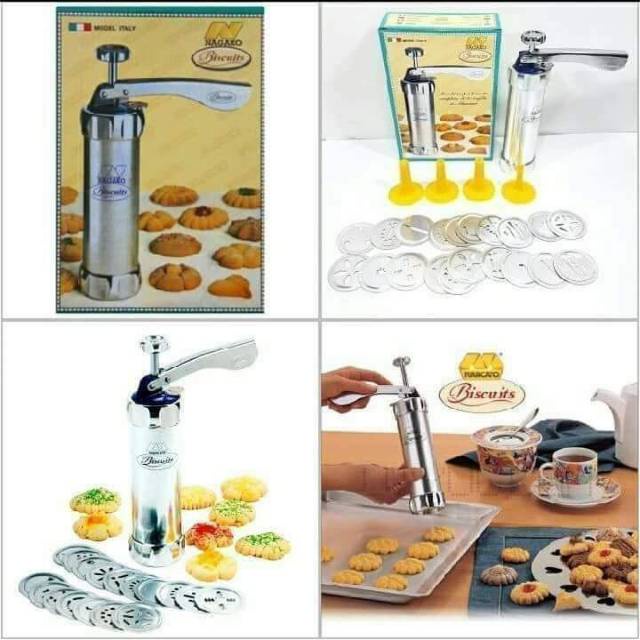 Nagako Cetakan Kue Cookies and Biscuit Maker / Alat Pencetak Biscuit - Stainless Steel