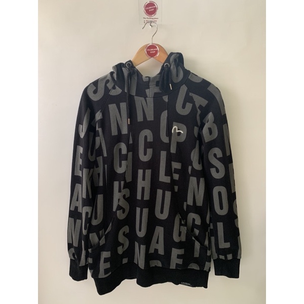Hoodie evisu Second original full print Hitam